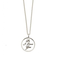 Kissika Sterling Silver 'Ps I Love You' Necklace Kissika Sterling Silver 'Ps I Love You' Necklace
