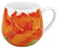 Konitz 14-Ounce Poppy Blossom Snuggle Mugs, Assorted, Set of 4