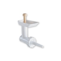 For use with the food grinder attachment for any KitchenAid mixer, this sausage stuffer makes it easy to craft homemade sausage using fresh ingredients and spices. Includes one 3/8 nozzle and one 5/8 nozzle to create small or large links. Carries manufacturer's one-year full warranty. For use with the food grinder attachment for any KitchenAid mixer, this sausage stuffer makes it easy to craft homemade sausage using fresh ingredients and spices. Includes one 3/8 nozzle and one 5/8 nozzle to create small or large links. Carries manufacturer's one-year full warranty.