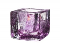 Kosta Boda Brick Votive, Purple