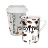 Konitz To Stay/Go Mugs, Coffee Collage, Set of 2