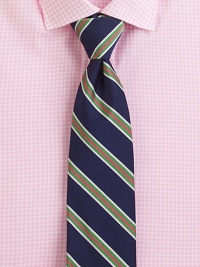 Strikingly, bold stripes add contemporary style and sophistication to a classic dress wardrobe.CottonDry cleanMade in Italy Strikingly, bold stripes add contemporary style and sophistication to a classic dress wardrobe.CottonDry cleanMade in Italy