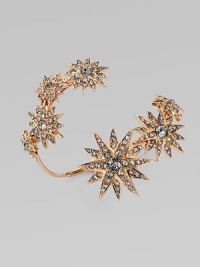 Sprinkled with shimmering stars, this dazzling design with tinted Swarovski crystals wraps demurely around the wrist.CrystalRose goldplatedDiameter, about 2¼ (adjustable)Width, about 2¾Made in Italy Sprinkled with shimmering stars, this dazzling design with tinted Swarovski crystals wraps demurely around the wrist.CrystalRose goldplatedDiameter, about 2¼ (adjustable)Width, about 2¾Made in Italy