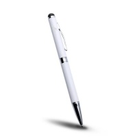 Acase Capacitive Stylus Pen Combo (Twist Style) for Apple iPad, Samsung Galaxy, Blackberry Playbook (White)