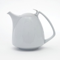 Rosenthal products are designed by artists devoted to creating unique designs that embody the aesthetics of today but will endure for infinite tomorrows. TAC is designed by one of the greatest architects of this century, Walter Gropius. Built on geometric forms, the simple circle and the seamless globe are the primary inspirations for this modern, streamlined collection. Coffeepot pictured in rear on right. Rosenthal products are designed by artists devoted to creating unique designs that embody the aesthetics of today but will endure for infinite tomorrows. TAC is designed by one of the greatest architects of this century, Walter Gropius. Built on geometric forms, the simple circle and the seamless globe are the primary inspirations for this modern, streamlined collection. Coffeepot pictured in rear on right.