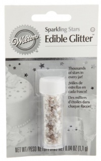 Wilton Edible Glitter, Silver Stars Wilton Edible Glitter, Silver Stars