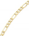 Lovely links. A gleaming 14k gold Figaro necklace adds style and elegance to any look. Length measures 8-1/2 inches.