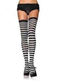 Leg Avenue Women's Nylon Striped Stockings Leg Avenue Women's Nylon Striped Stockings