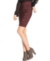 An allover textural knit adds an on-trend appeal to this BCBGeneration pencil skirt -- a sultry staple!