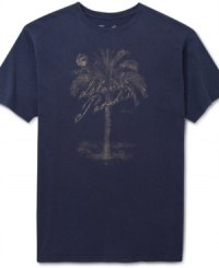 And the living is easy. Keep your style as relaxed as you are with this graphic t-shirt from Tasso Elba. And the living is easy. Keep your style as relaxed as you are with this graphic t-shirt from Tasso Elba.