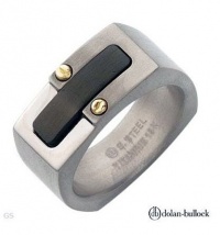 18K/StSl Stainless Steel w/ Gold Inlay & Titanium Sz 11 18K/StSl Stainless Steel w/ Gold Inlay & Titanium Sz 11