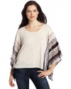 Ella moss Women's Mojave Poncho Top, Black, Medium