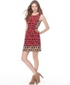 Colorblocking and a graphic floral print adds a mod appeal to this Rachel Rachel Roy dress that looks fresh for spring!