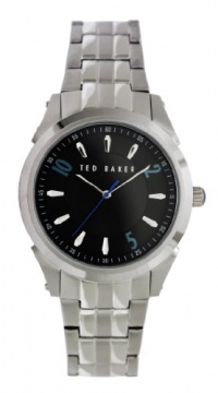 Ted Baker Men's TE3031 Quality Time Round Black Dial Blue Details Watch Ted Baker Men's TE3031 Quality Time Round Black Dial Blue Details Watch