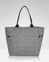LeSportsac signature nylon tote is updated in a playful print.