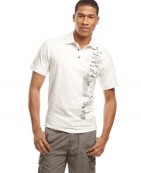 Save the preppy polos - this graphic shirt from Marc Ecko Cut & Sew modernizes a classic with instant cool. Save the preppy polos - this graphic shirt from Marc Ecko Cut & Sew modernizes a classic with instant cool.
