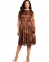 Jones New York Women's Plus-Size Crocodile Printed Dress