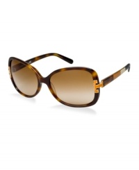 Fly your fashion wings with contrasting color combinations in this new stunning colorful style from Tory Burch. This best-selling butterfly frame meets playful hues on each temple. Play with color like never before. Fly your fashion wings with contrasting color combinations in this new stunning colorful style from Tory Burch. This best-selling butterfly frame meets playful hues on each temple. Play with color like never before.