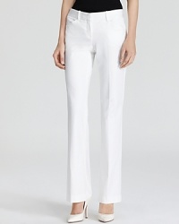 These straight-leg Theory pants are rendered with a hint of stretch, promising the perfect fit every time. Perfect for your warm-weather getaway, they're versatile and chic. These straight-leg Theory pants are rendered with a hint of stretch, promising the perfect fit every time. Perfect for your warm-weather getaway, they're versatile and chic.