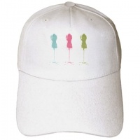 Aqua Pink n Green Dress Forms - Adult Baseball Cap Aqua Pink n Green Dress Forms - Adult Baseball Cap