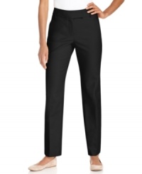 Perfect for curvier figures, Charter Club's straight-leg pants have a curvy, contoured fit and interior slimming tummy panel. Perfect for curvier figures, Charter Club's straight-leg pants have a curvy, contoured fit and interior slimming tummy panel.