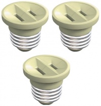 Westinghouse 00509 Outlet Screw-in Adapter, Beige, 3-Pack Westinghouse 00509 Outlet Screw-in Adapter, Beige, 3-Pack