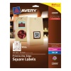 Avery Permanent Square Label, White, Inkjet/Laser 1.5 x 1.5-Inches, Pack of 600, Use for QR Codes and Branding Your Packaging (22805)