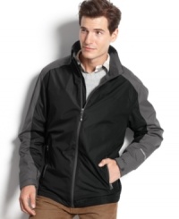 Chase the chill away with this water-resistant, fleece-lined jacket from Weatherproof.