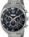 I By Invicta Men's 90232-001 Chronograph Black Dial Stainless Steel Watch