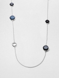 From the Wonderland Collection. Faceted mixed doublets set in sleek sterling silver on a long link chain. Mother-of-pearl and hand-faceted clear quartz accented doubletsSterling silverLength, about 39Lobster clasp closureImported From the Wonderland Collection. Faceted mixed doublets set in sleek sterling silver on a long link chain. Mother-of-pearl and hand-faceted clear quartz accented doubletsSterling silverLength, about 39Lobster clasp closureImported