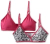 Calvin Klein Girls 7-16 12 Pack Triangle Bra, Assorted, Small-X-Large