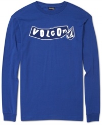 Shoot for a stylish street look with this Volcom pistol tee. Shoot for a stylish street look with this Volcom pistol tee.