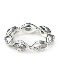 Melinda Maria's silver-plated ring puts your finger into focus. With delicate crystal pods, this bauble begs for a manicure in your favorite metallic shade. Melinda Maria's silver-plated ring puts your finger into focus. With delicate crystal pods, this bauble begs for a manicure in your favorite metallic shade.