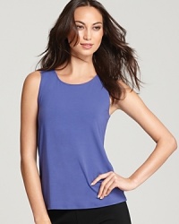 A rich palette infuses this Eileen Fisher Petites top with everyday elegance. Slip the style under a blazer for office chic, or brandish it with a chunky necklace for after-hours appeal. A rich palette infuses this Eileen Fisher Petites top with everyday elegance. Slip the style under a blazer for office chic, or brandish it with a chunky necklace for after-hours appeal.