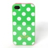 Kate Spade Le Pavillion Large Polka Dots iPhone 4 4S Hardshell Phone Case Cover Green