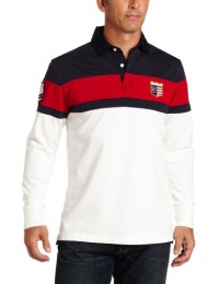 Nautica Men's Harbor Cup Long Sleeve Striped Polo Nautica Men's Harbor Cup Long Sleeve Striped Polo