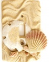 Seashell Nautical with Sand Dollar Single Switch Plate Cover