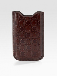 A slipcase for the iPhone® user who appreciates elegant craftsmanship as much as on-the-go style in embossed calfskin leather. Leather Accommodates all iPhone 4/4S models 3½W X 5H Made in Italy 