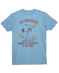 Channel your inner stache on Snoopy on this graphic tee by Hybrid. Channel your inner stache on Snoopy on this graphic tee by Hybrid.