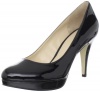 Enzo Angiolini Women's Dixy Platform Pump,Black Patent,8 M US
