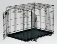 Midwest Life Stages Double-Door Folding Metal Dog Crate, 36 Inches by 24 Inches by 27 Inches Midwest Life Stages Double-Door Folding Metal Dog Crate, 36 Inches by 24 Inches by 27 Inches