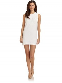 THE LOOKShift silhouette Round neckline SleevelessBeaded detailsBack zip closureTHE FITAbout 32 from top to hemTHE MATERIAL60% linen/40% cottonFully linedCARE & ORIGINDry cleanImportedModel shown is 5'10 (177cm) wearing US size 4. THE LOOKShift silhouette Round neckline SleevelessBeaded detailsBack zip closureTHE FITAbout 32 from top to hemTHE MATERIAL60% linen/40% cottonFully linedCARE & ORIGINDry cleanImportedModel shown is 5'10 (177cm) wearing US size 4.