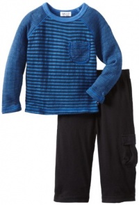 Splendid Littles Baby-Boys Newborn Double Faced Stripe Raglan Set, Royal, 18-24 Splendid Littles Baby-Boys Newborn Double Faced Stripe Raglan Set, Royal, 18-24