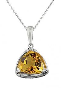 Effy Jewlery 14K White Gold Citrine Pendant, 6.83 TCW Effy Jewlery 14K White Gold Citrine Pendant, 6.83 TCW