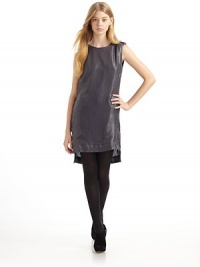 THE LOOKRaw edge scoop necklinePadded shoulders with tabsBust dartsDeep slit back with one button closureSide slitsLonger back hemTHE FITAbout 34 from shoulder to hemTHE MATERIAL80% silk/20% nylonFully linedCARE & ORIGINDry cleanImportedOUR FIT MODEL RECOMMENDS ordering one size up as this style runs small. THE LOOKRaw edge scoop necklinePadded shoulders with tabsBust dartsDeep slit back with one button closureSide slitsLonger back hemTHE FITAbout 34 from shoulder to hemTHE MATERIAL80% silk/20% nylonFully linedCARE & ORIGINDry cleanImportedOUR FIT MODEL RECOMMENDS ordering one size up as this style runs small.