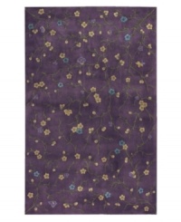 Nourison Julian area rugs bring elegant design and impeccable craftsmanship to any room of your home. Created by skilled artisans, a delicate hand-carved pattern of flowering vines in gold and blue is laid against a deep lavender background to create a tranquil garden motif. Hand-carved accents highlight the contours of the design and enhance the subtlety and refinement of each rug, bringing the essence of luxury to any room in your home. Nourison Julian area rugs bring elegant design and impeccable craftsmanship to any room of your home. Created by skilled artisans, a delicate hand-carved pattern of flowering vines in gold and blue is laid against a deep lavender background to create a tranquil garden motif. Hand-carved accents highlight the contours of the design and enhance the subtlety and refinement of each rug, bringing the essence of luxury to any room in your home.