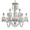 This stunning assortment of crystal chandeliers by Waterford feature three of the company's most treasured patterns-Ardmore, Lismore and Cranmore-accented by sparkling crystal droplets and strands to create a dramatic diffusion of light and color.