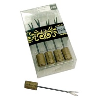 Paperproducts Design Resin Wine Cork Handle Cocktail Picks, Boxed Set of 4 Paperproducts Design Resin Wine Cork Handle Cocktail Picks, Boxed Set of 4