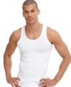 This stylish, form-fitting tank is the perfect choice for a subtle foundation layer. With a tight fit that maintains its original features after several washes, you'll never want another undershirt.