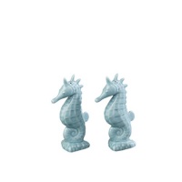 Aqua Seahorse Nautical S/P Salt & Pepper Shakers Aqua Seahorse Nautical S/P Salt & Pepper Shakers